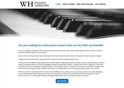 WH Piano Lessons